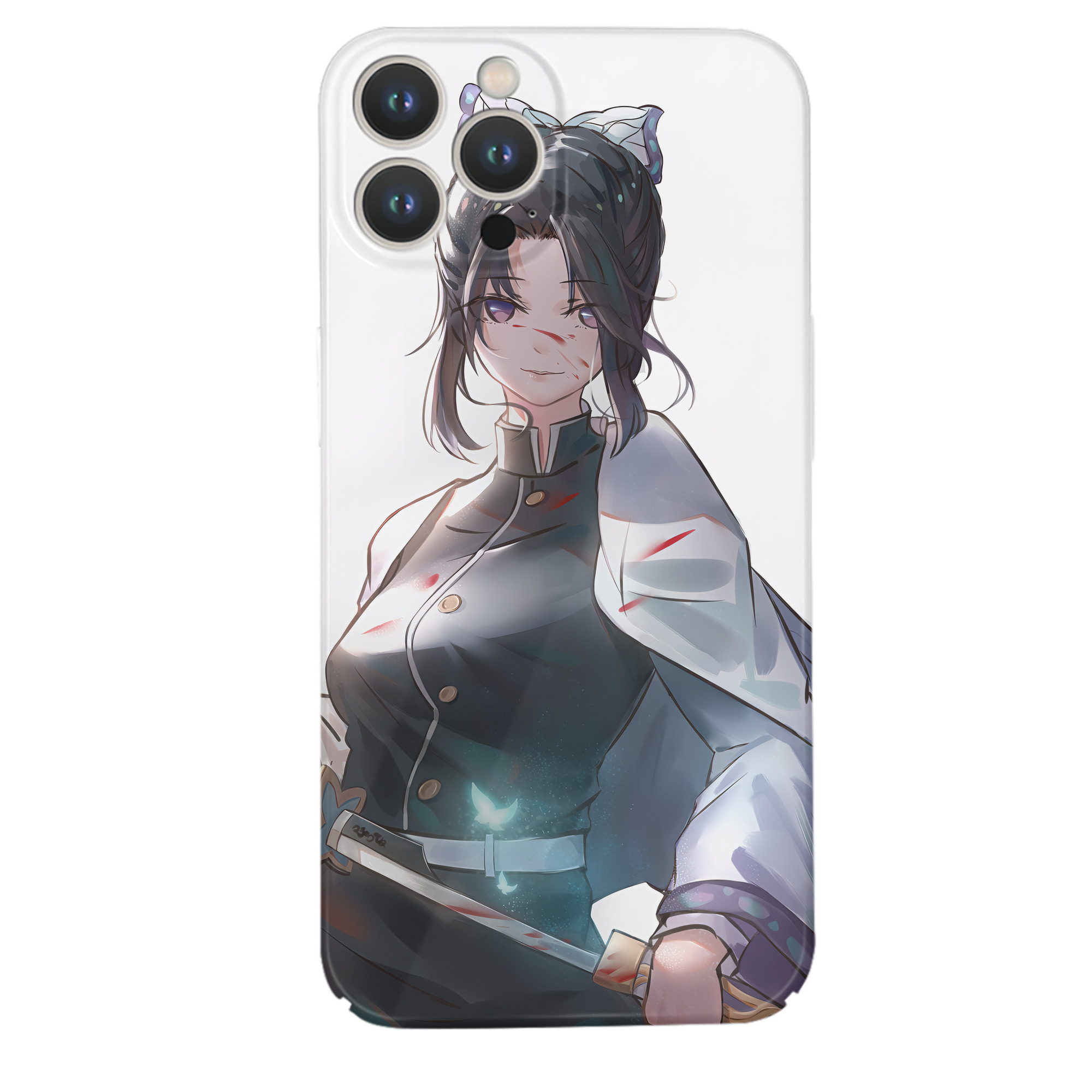 （画像用） 鬼滅の刃（きめつのやいば）蟲柱-胡蝶 しのぶ／こちょう しのぶ Kochou Shinobu 【iPhone 14シリーズ対応】ハードケース
